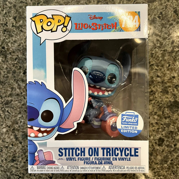Funko Pop Stitch On Tricycle Funko Shop Exclusive Disney Lilo and Stitch 784